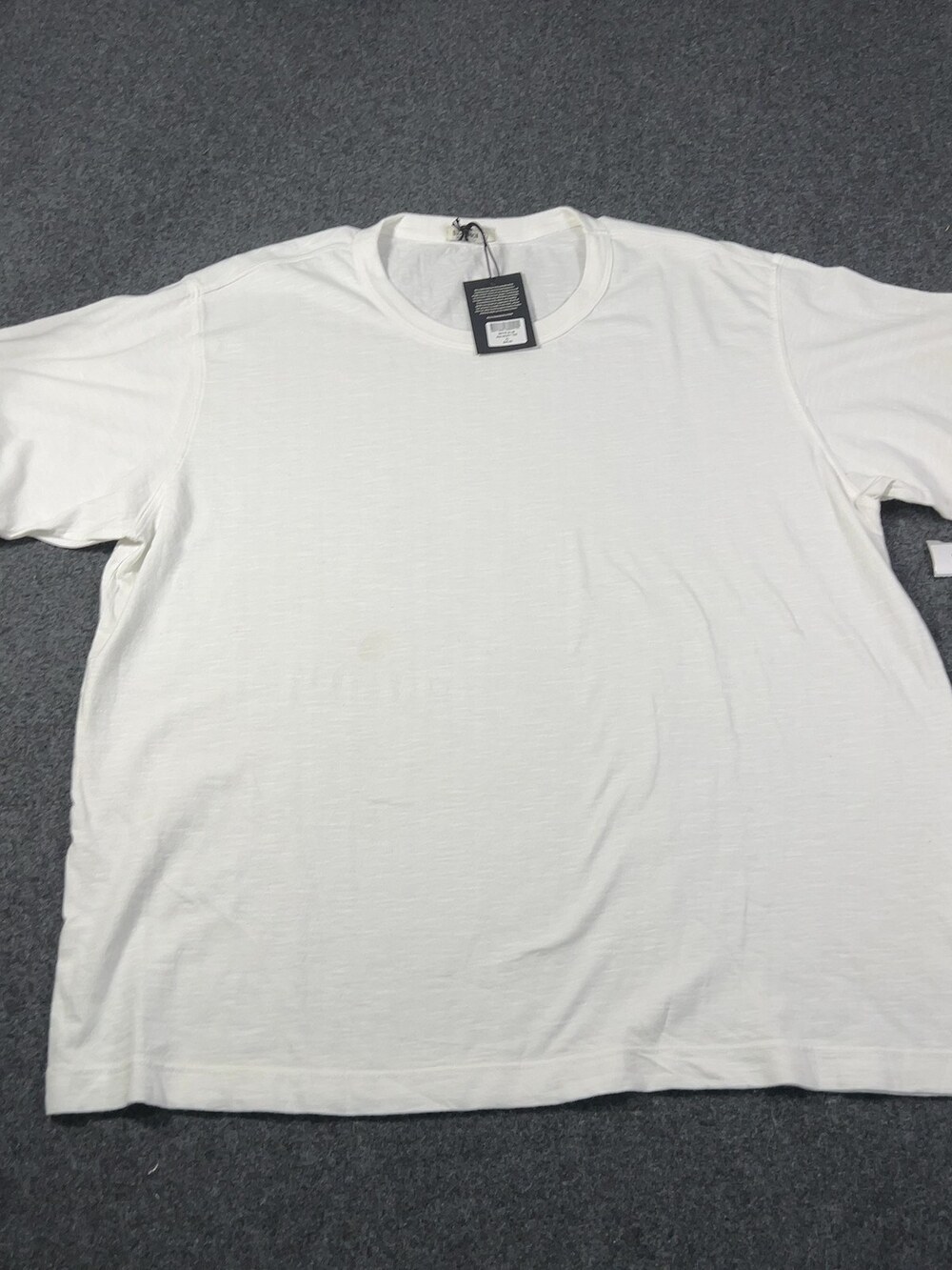 Buck Mason White Slub 90s Boxy Cotton Tee Mens Sz XL NWI Msrp45 [MC4]